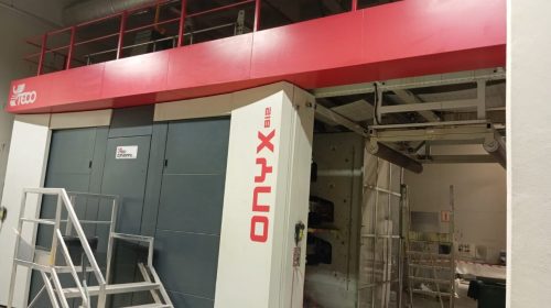 UTECO ONYX 812 printing section and machine enclosure